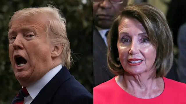 Trump na Pelosi