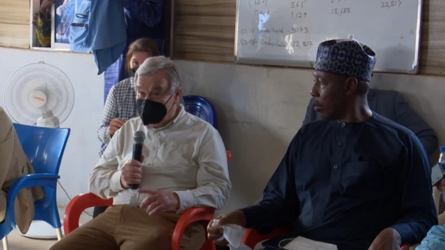 United Nations Secretary General, Antonio Gutterres, and govnor of Borno state, Babagana Zulum