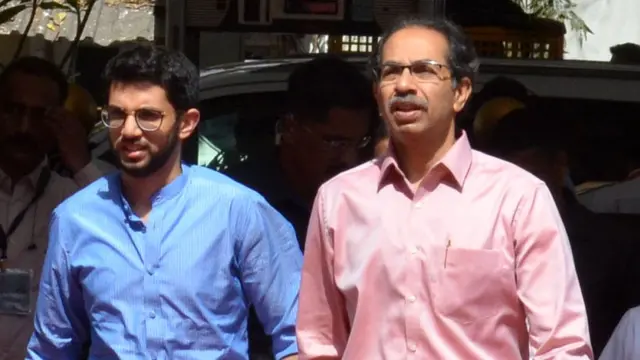 उद्धव ठाकरे और आदित्य ठाकरे