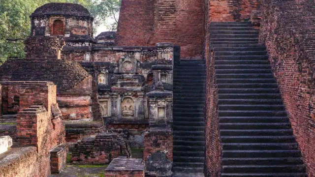 বিহারে নালন্দা বৌদ্ধবিহারের ধ্বংসাবশেষ