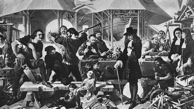 رسم لبطرس الأكبر خلال وجوده في هولندا