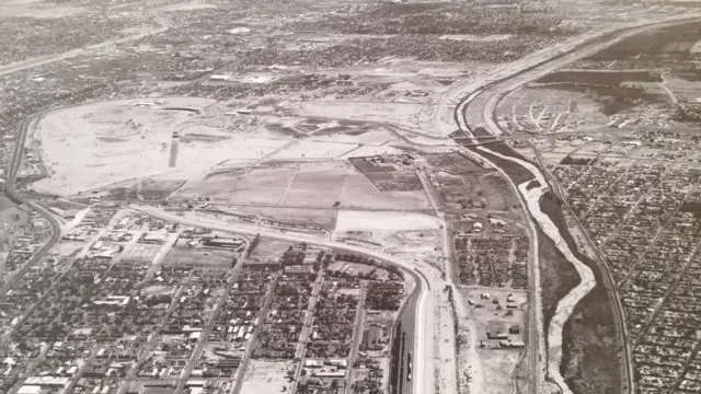 Foto panorámica de El Paso en el área de El Chamizal