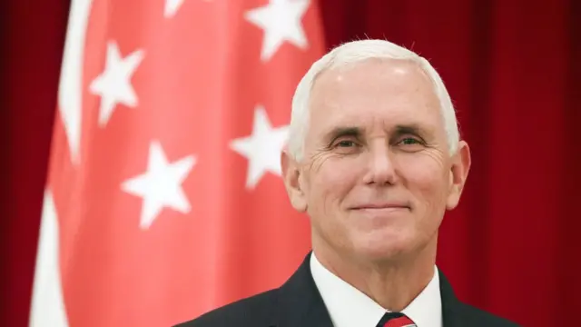 Phó Tổng thống Mỹ Mike Pence ở Singapore hôm 16/11