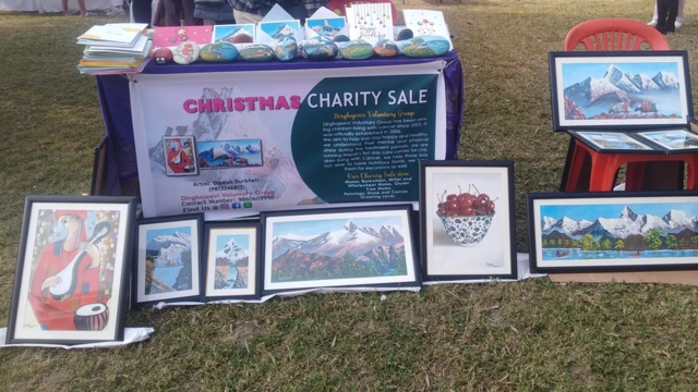 क्यान्सर भएका बालबालिका सहयोगार्थ बेच्न राखिएको चित्रकला