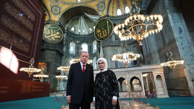 Раджеп Тайип Эрдоган с женой