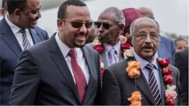 ఇథియోపియా ప్రధాని అబియ్ అహ్మద్, ఎరిట్రియా అధ్యక్షుడు ఇసాయియాస్