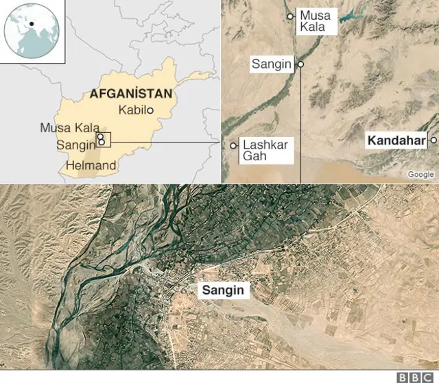 BBC Taliban bölgesi haritası