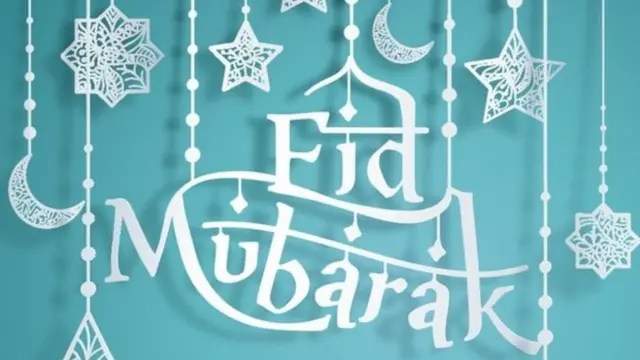 Many Muslims will say the greeting Eid Mubarak on Eid - it means 'blessed Eid'