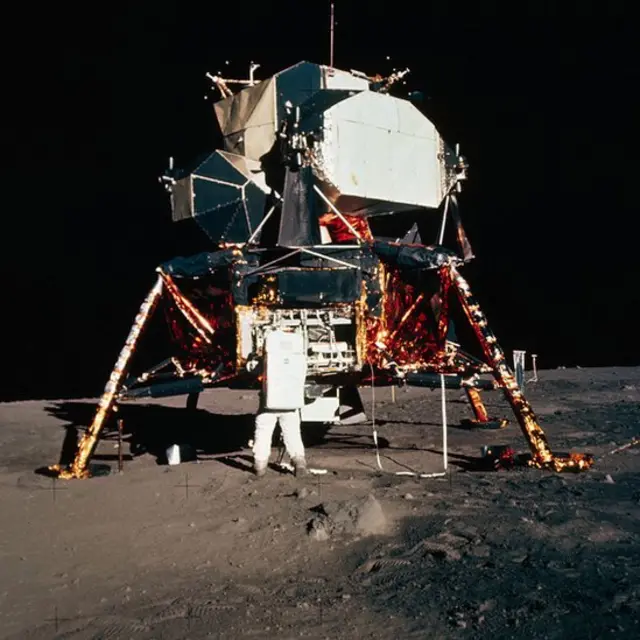 El módulo lunar Águila.