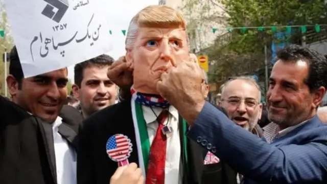 అమెరికా ఆంక్షలు విధించిన తరువవాత టెహ్రాన్‌లో నిరసనలు