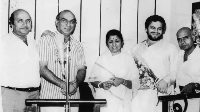 यश चोपड़ा और अन्य के साथ ख़य्याम