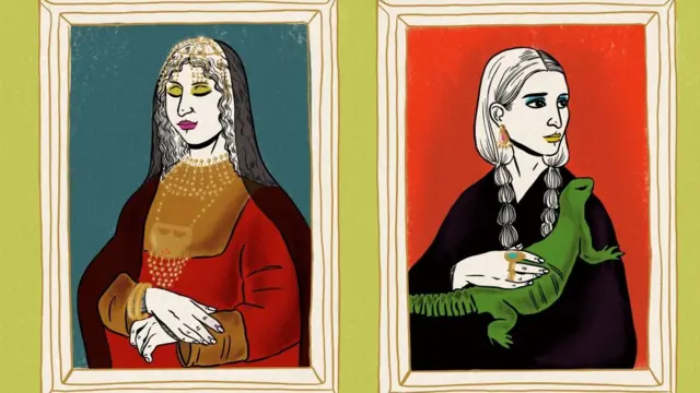 عمل فني لعدد الهُوية للفنانة الاماراتية علياء الحمادي