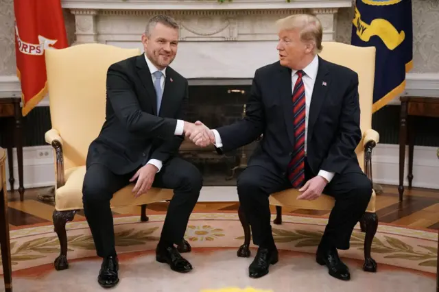 Пеллегріні та Трамп