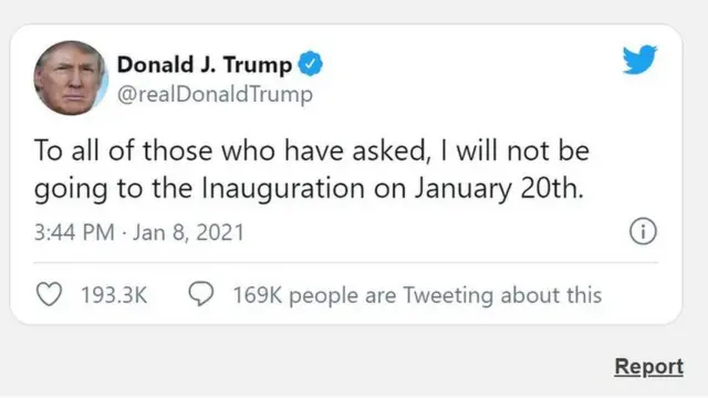 মি. ট্রাম্পের টুইট