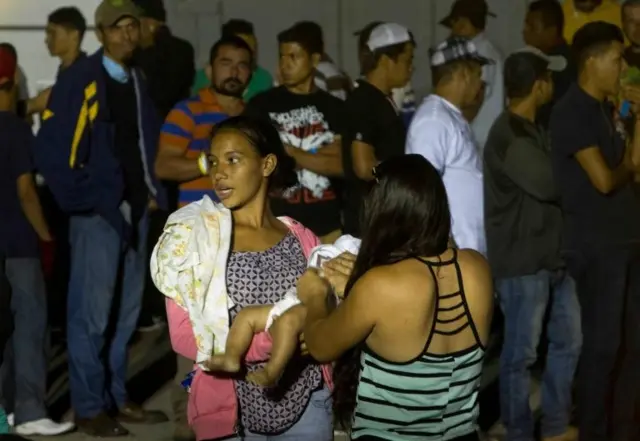 Migrantes en Piedras Negras