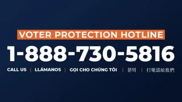 Línea telefónica de atención a votantes de Georgia