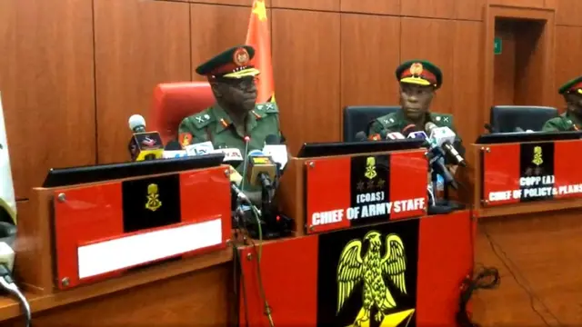 Nigeria New Chief Of Army Staff Maj Gen Yayaha Address Top Officers As Nigeria New Coas Bbc 2779