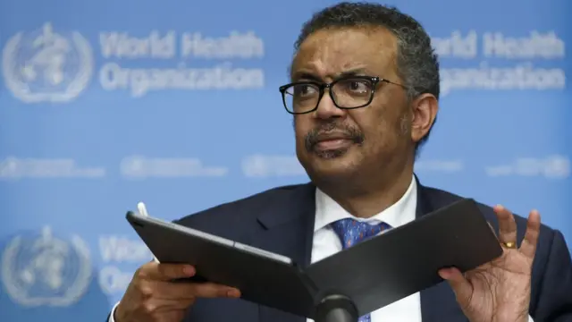 رئيس منظمة الصحة تيدروس أدهانوم غيبريسوس