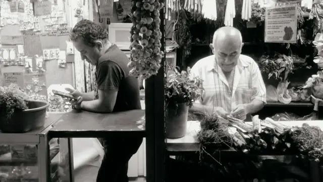 puesto en el mercado de San José.