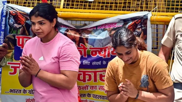 पहलवानों का धरना