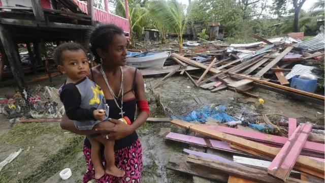 Mujer en Puerto Cabezas.