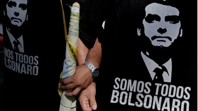 Simpatizantes de Jair Bolsonaro en Brasil