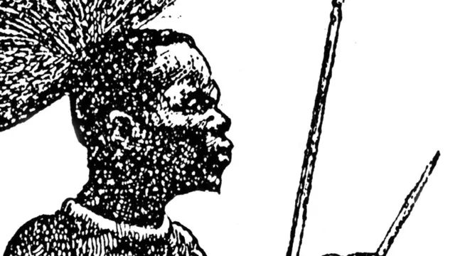 Imagen de los Betchuanas, guerreros africanos