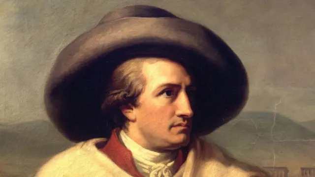 Le poète allemand J.W. Goethe