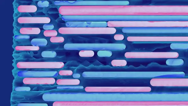 Мікрофотографія перерізу поруватого кремнію