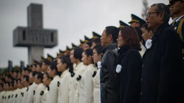 南京大屠杀死难者国家公祭仪式现场（中新社图片13/12/2016）