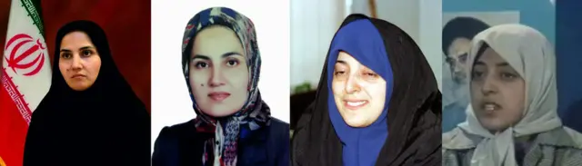 از راست معصومه ابتکار قبل و بعد از معاونت و لعیا جنیدی قبل و بعد از معاونت رئیس‌جمهور