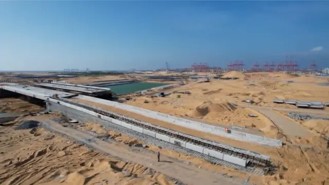 ที่ดินในเมืองท่าโคลอมโบที่เกิดจากการถมทะเล