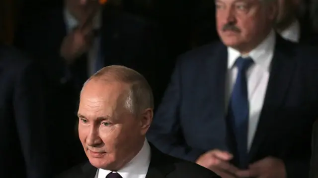 Володимир Путін і Олександр Лукашенко