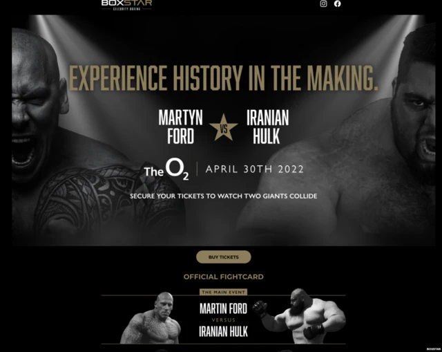 وبسایت باکس‌استار بریتانیا هنوز برای این مسابقه بلیت می‌فروشد