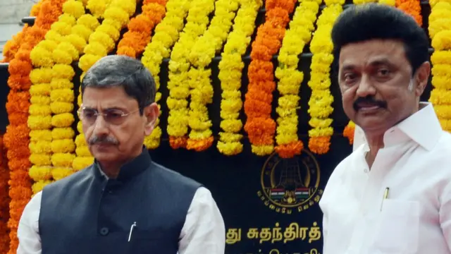 तमिलनाडु के राज्यपाल आरएन रवि, मख्यमंत्री एमके स्टालिन