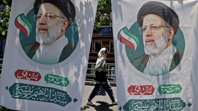 постер иранского кандидата эбрахима раиси