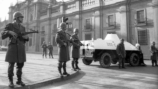 Militares durante el golpe de 1973.