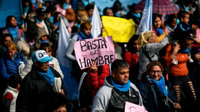 Manifestación en Argentina