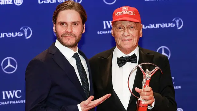 Daniel Brühl y Niki Lauda.