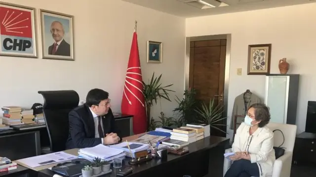 CHP Genel Başkan Yardımcısı Muharrem Erkek, Ankara'da BBC Türkçe'den Ayşe Sayın'ın sorularını yanıtladı