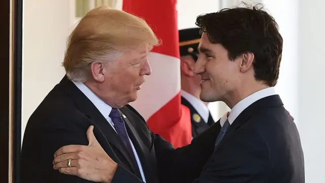Donald Trump y Justin Trudeau