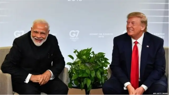 नरेंद्र मोदी और डोनल्ड ट्रंप