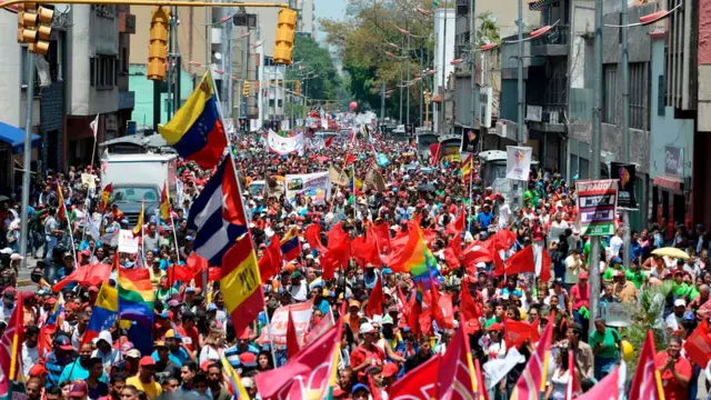 Manifestación chavista