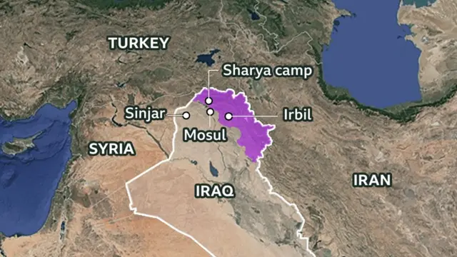 map of Iraq
