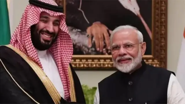 मोहम्मद बिन सलमान के साथ पीएम मोदी