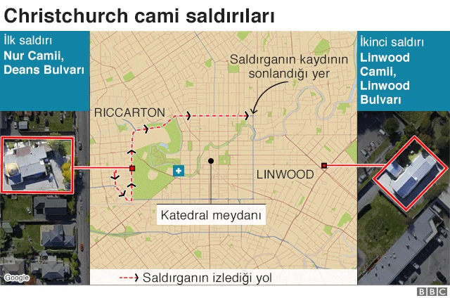 Saldırıların haritası