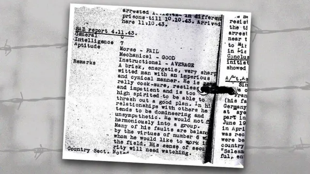 Характеристика Марселя Леччиа в отчете УСО (британского Управления специальных операций)