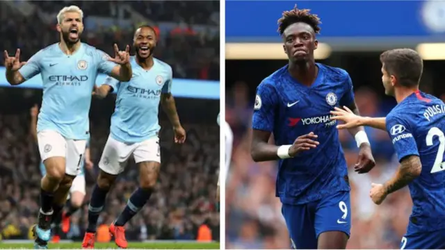 Awọn agbabọọlu Manchester City ati Chelsea