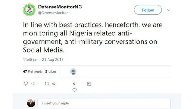 Social media, security, Nigeria military