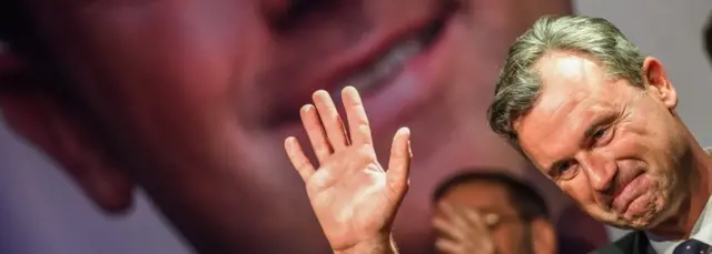 敗れた極右政党のホーファー氏は今回の選挙戦が「未来への投資」だと